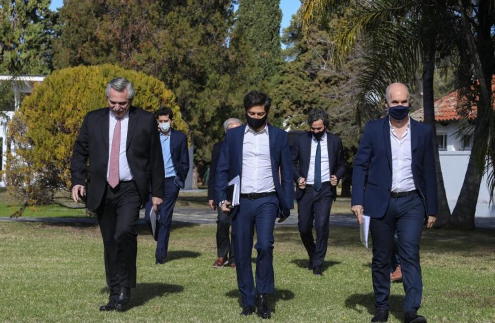 Fernández, Kicillof y Rodríguez Larreta acordaron "no producir una mayor apertura" en el AMBA