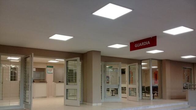 Guardia del hospital Schestakow en San Rafael. Archivo.