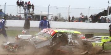 Así quedó el Ford Falcon del mendocino Matías Jalaf luego del accidente en Rafaela\u002E