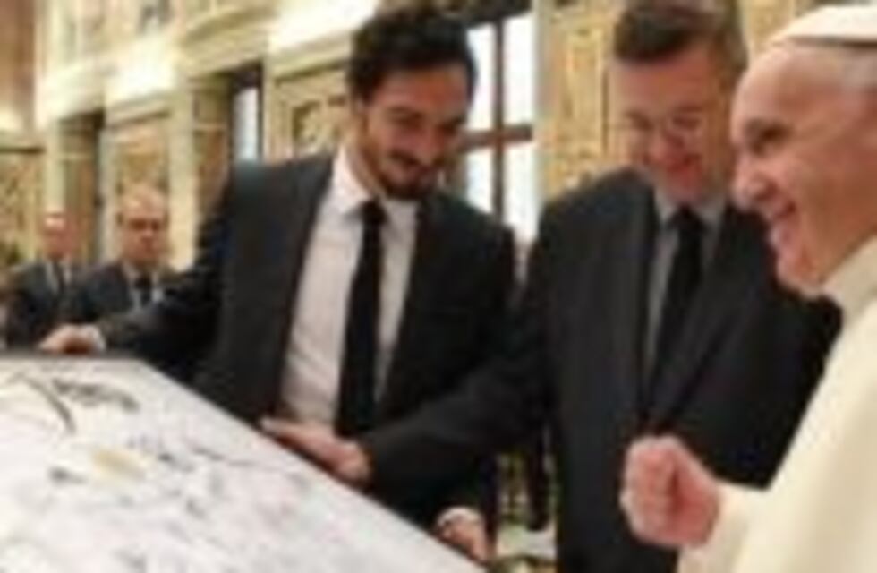 El papa Francisco recibió a la selección alemana de fútbol