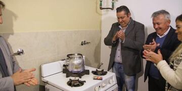 Gas en la escuela Los Chañares (Prensa Municipalidad)