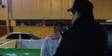 Detención de menor en el barrio San Martín (Foto: 0223)