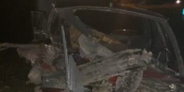 Siniestro vial entre dos autos en la ruta 1, cerca de Helvecia\u002E (Uno Santa Fe)