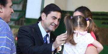 El intendente Martínez encabezó el acto en la escuela donde cursó sus primeros años\u002E