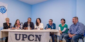 Walter Vuoto junto a UPCN