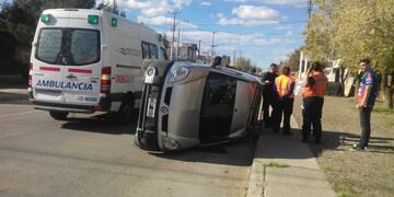 accidente de tránsito esta tarde en Caleta Olivia