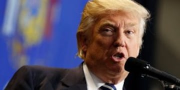 In this Dec. 13, 2016 photo, President-elect Donald Trump speaks during a rally at the Wisconsin State Fair Exposition Center in West Allis, Wis. Trump, now less than a month from taking office, has yet to hold the traditional news conference that most incoming presidents have held within days of their victory. (AP Photo/Evan Vucci)