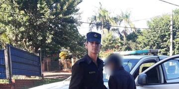 El rodado fue encontrado entre unas malezas a metros de donde se detuvo al ladrón\u002E