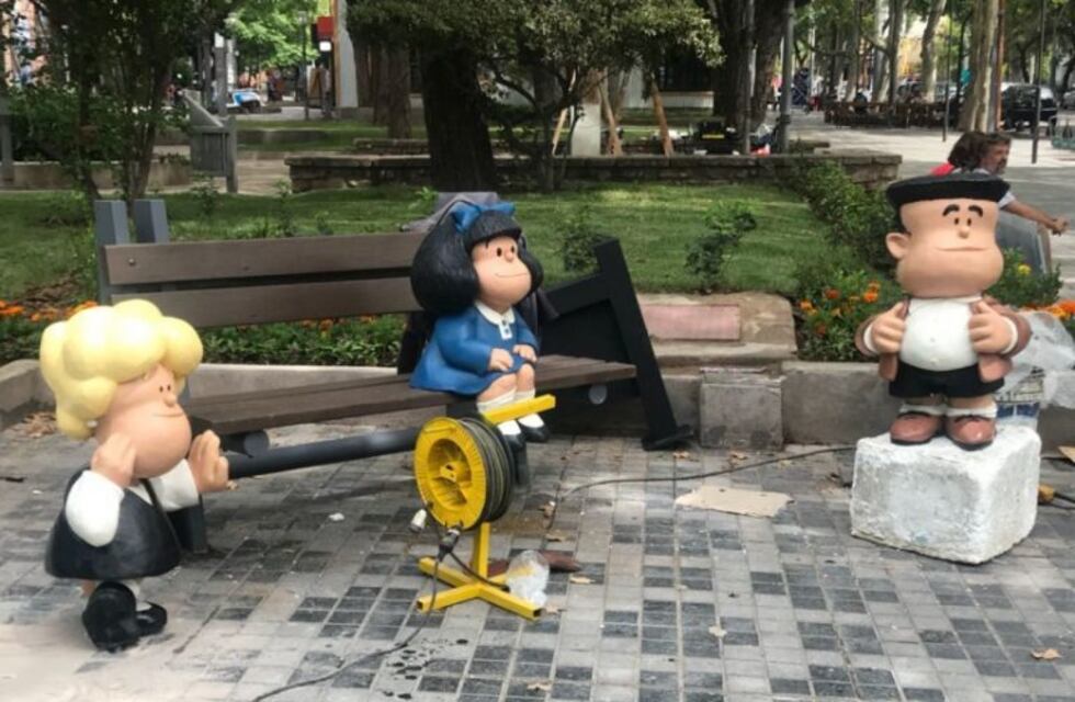 Así está quedando el Paseo Quino en calle Arístides