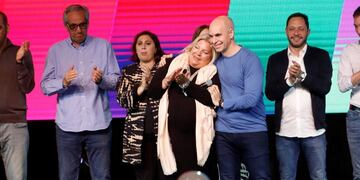 Horacio Rodríguez Larreta y Elisa Carrió\u002E (EFE)\u002E