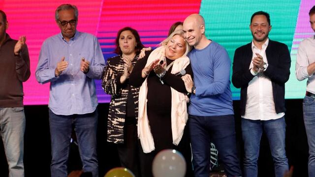 Horacio Rodríguez Larreta y Elisa Carrió. (EFE)
