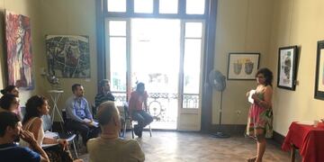 Renatta Dalaglio- frente al jurado\nCrédito: Municipalidad Gualeguaychú