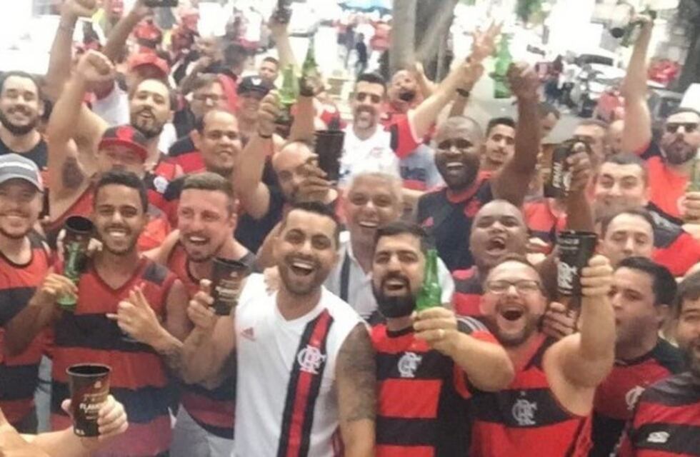 El repudiable cartel del ARA San Juan que usaron los hinchas de Flamengo