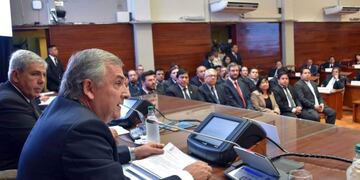 Gerardo Morales, gobernador de Jujuy, en las inauguración de la sesiones legislativas\u002E