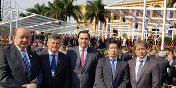 Valdés participó de la asunción del presidente de Paraguay\u002E (Foto: El Litoral)