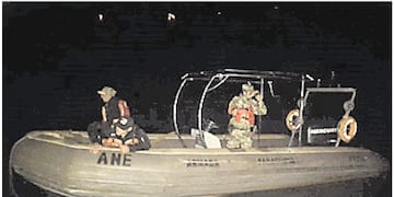 En la noche del lunes los rescatistas paraguayos intentaron rescatar a los desaparecidos\u002E