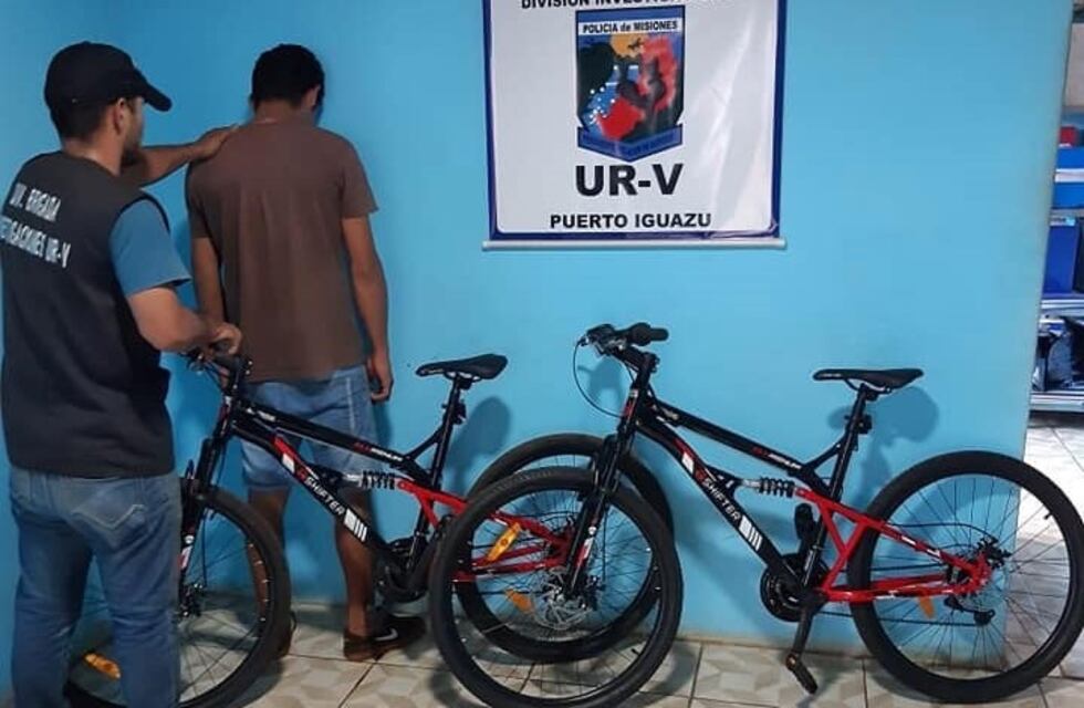 Detuvieron a conocido ladrón y recuperan dos bicicletas