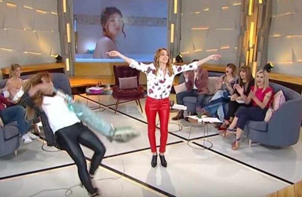 La tremada caída en vivo de Lizy Tagliani