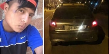 Paco y el vehículo en el que protagonizó el siniestro\u002E