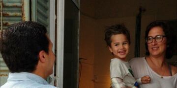 Patricia Maradey, Fausto y su esposo\nCrédito: Facebook