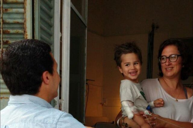 Patricia Maradey, Fausto y su esposo\nCrédito: Facebook