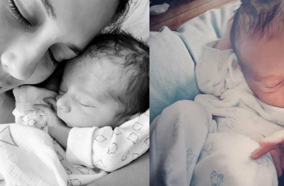 Las tiernas fotos del bebé de Luli Fernández con su niñero de cuatro patas