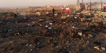 Avión ucraniano (Cruz Roja de Irán)