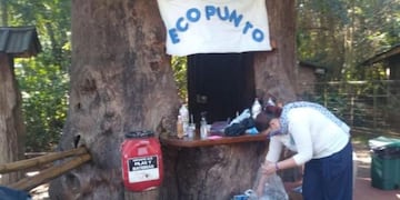 La colecta de Vecinos Sustentables en el Eco Punto de la Feria de Emprendedores fue un éxito