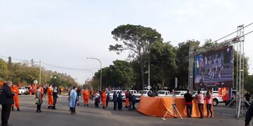 Día del Bombero y el festejo incluye pantalla gigante para ver Argentina-Francia, en Córdoba\u002E