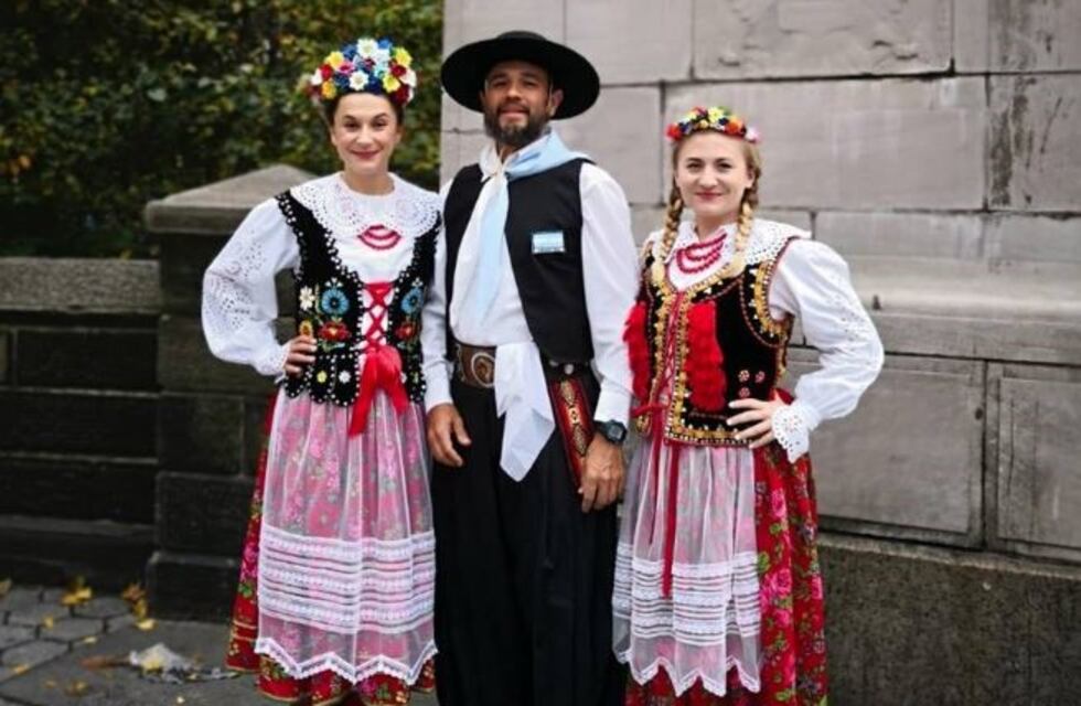 Con alpargatas y bombacha, el gaucho entrerriano corrió en Nueva York