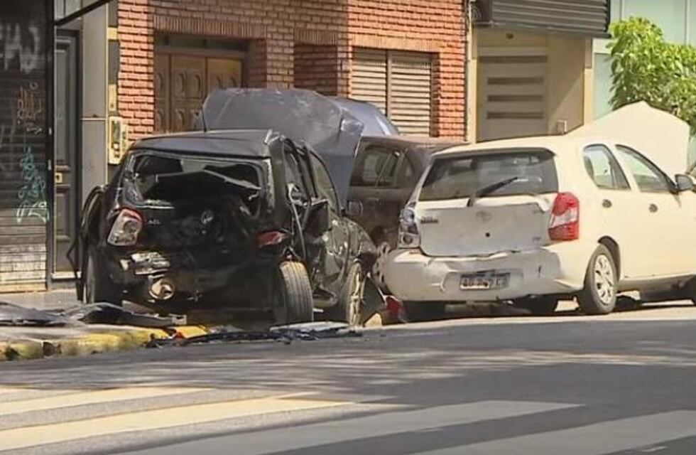 Impresionante choque múltiple en Palermo: un conductor resultó herido