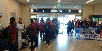 Talleres llegó a Mendoza\u002E