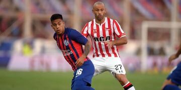 Mascherano en Estudiantes vs San Lorenzo (Foto:Télam)