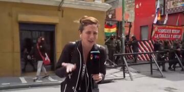 Agredieron al equipo de TN en Bolivia: \