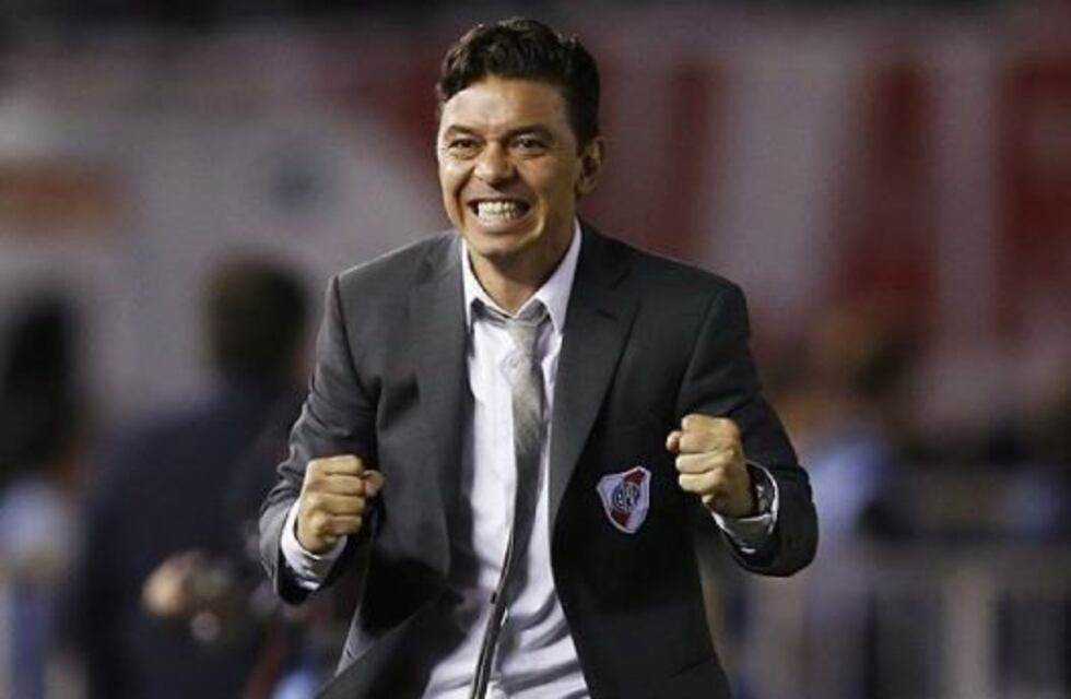 Gallardo festejó con los hinchas en el Monumental