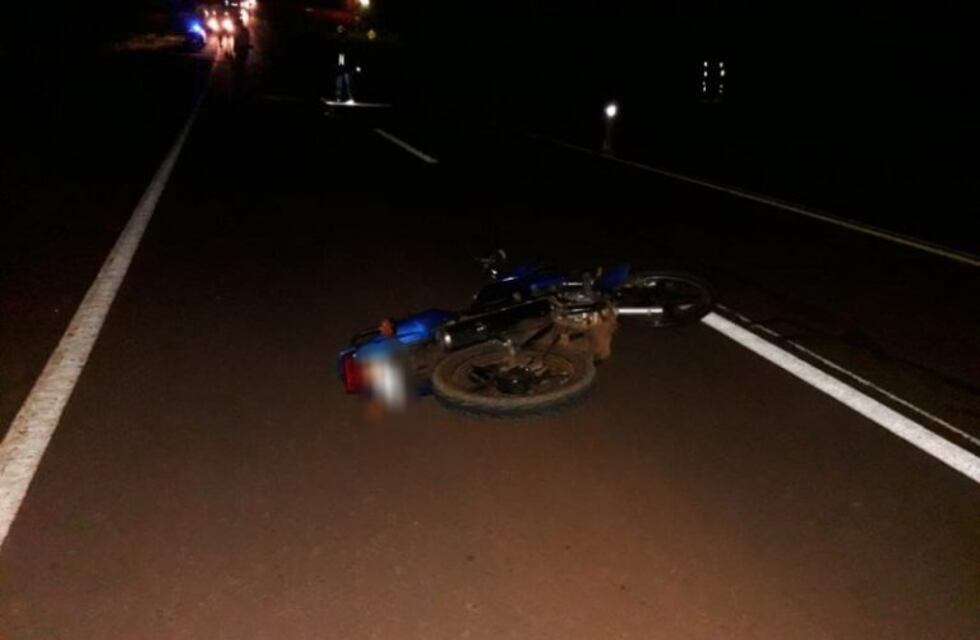 Un peatón falleció al ser embestido por una moto en Garuhapé