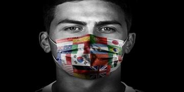 Paulo Dybala barbijo