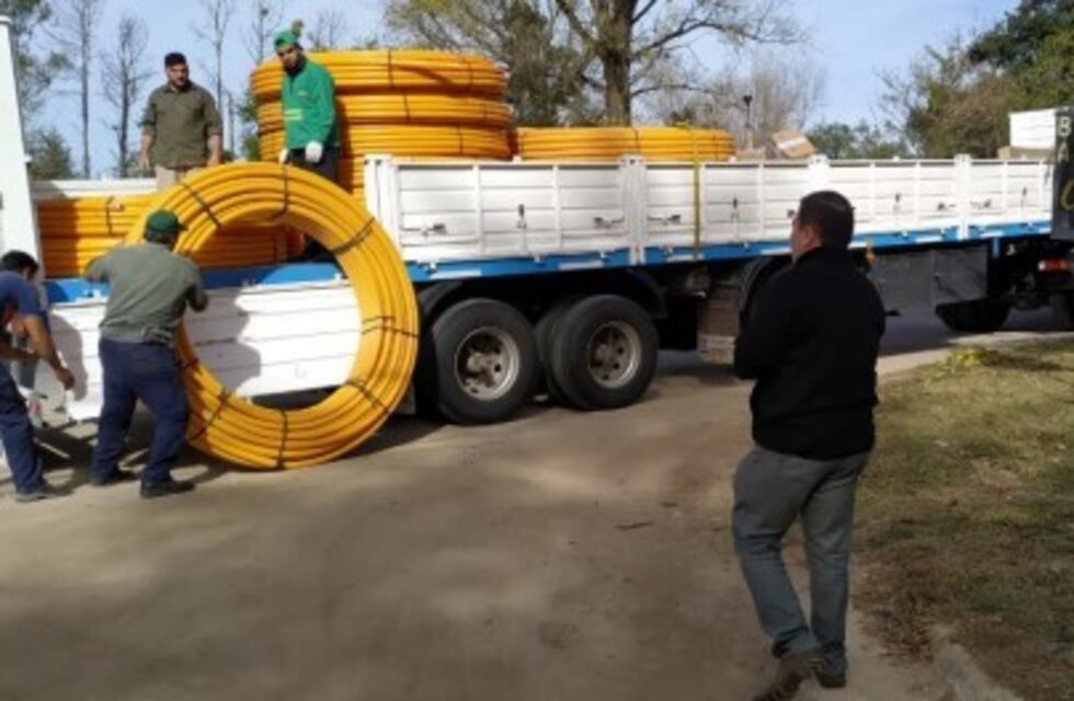 Comienza la obra de gas en barrio El Descanso de Anisacate