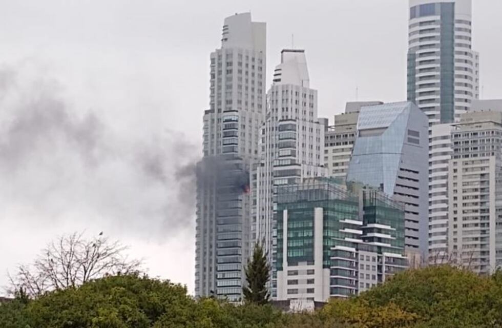 Se incendió un departamento en la Torre Renoir II de Puerto Madero