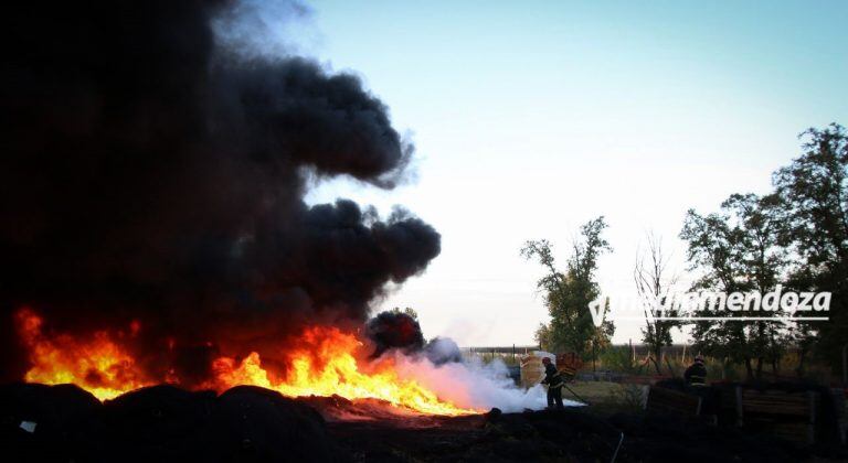 Incendio tela antigranizo finca San Francisco
