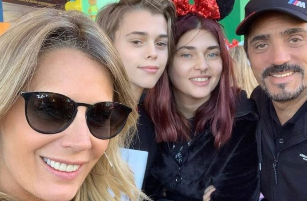 Rocío Marengo viajó a Disney con Eduardo, Martita y Felipe Fort