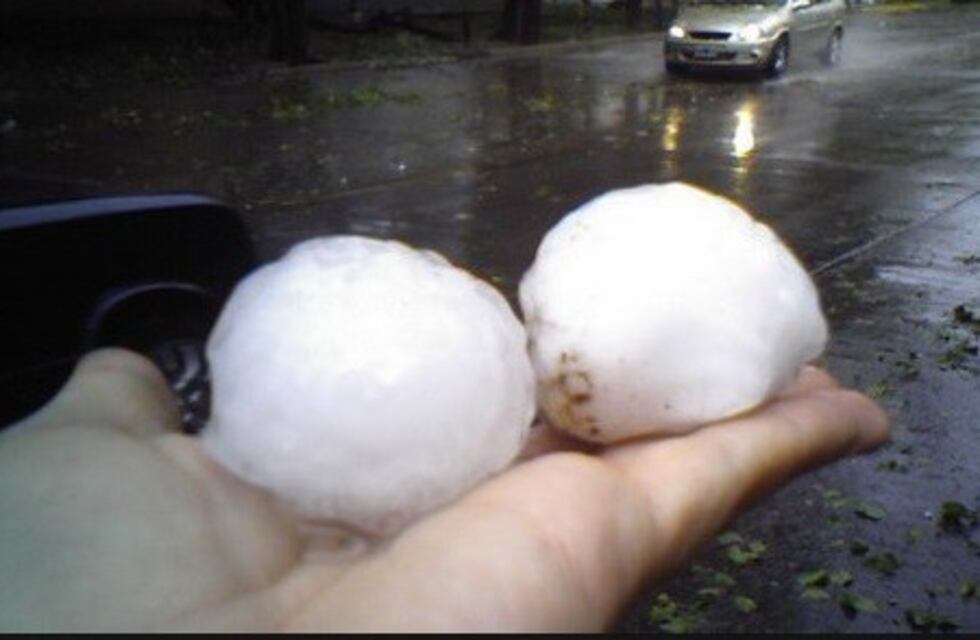 Granizó en San Rafael y hay alerta meteorológica en toda la provincia