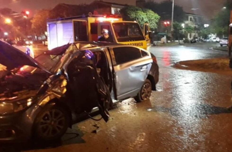 Choque múltiple en la noche de Resistencia