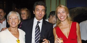 Ricardo y Alejandra Darín junto a su madre