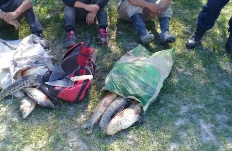 Incautaron 30 pescados a tres personas que violaron la cuarentena