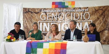 Los panelistas encargados de dar la bienvenida a los participantes\u002E (Prensa Conicet)