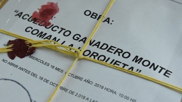 Licitación acueducto Monte Comán