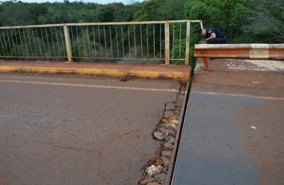Misiones: preocupación por el puente del Cuña Pirú que se tambalea con el paso de vehículos
