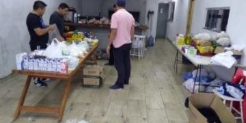 Solidaridad: entregaron bolsas de mercaderías donadas en Irigoyen