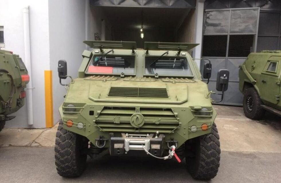 Llegaron al país los blindados donados por China para la seguridad del G-20